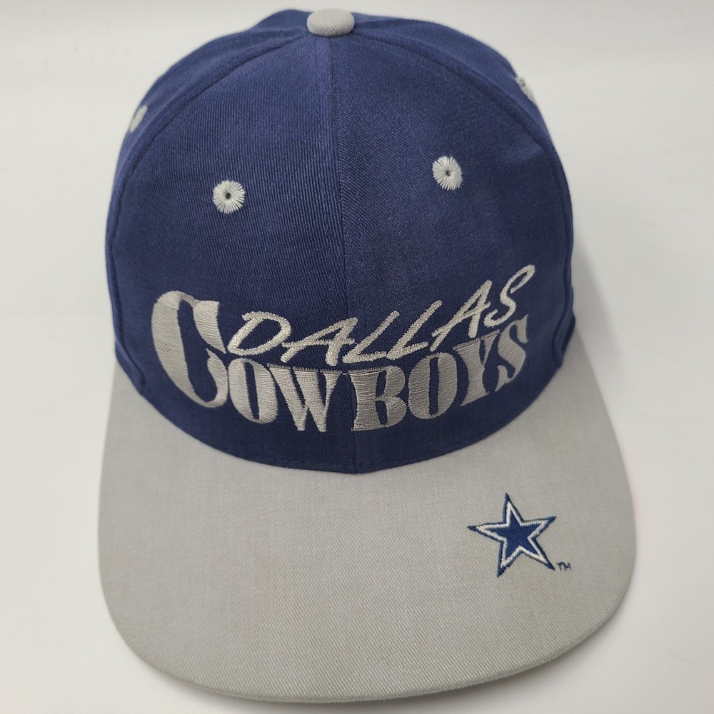 Vintage Dallas Cowboys Hat Snapback (Fits Small) Annco Blue Gray NFL Football
